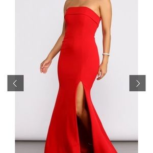 windsor lana formal high slit dress